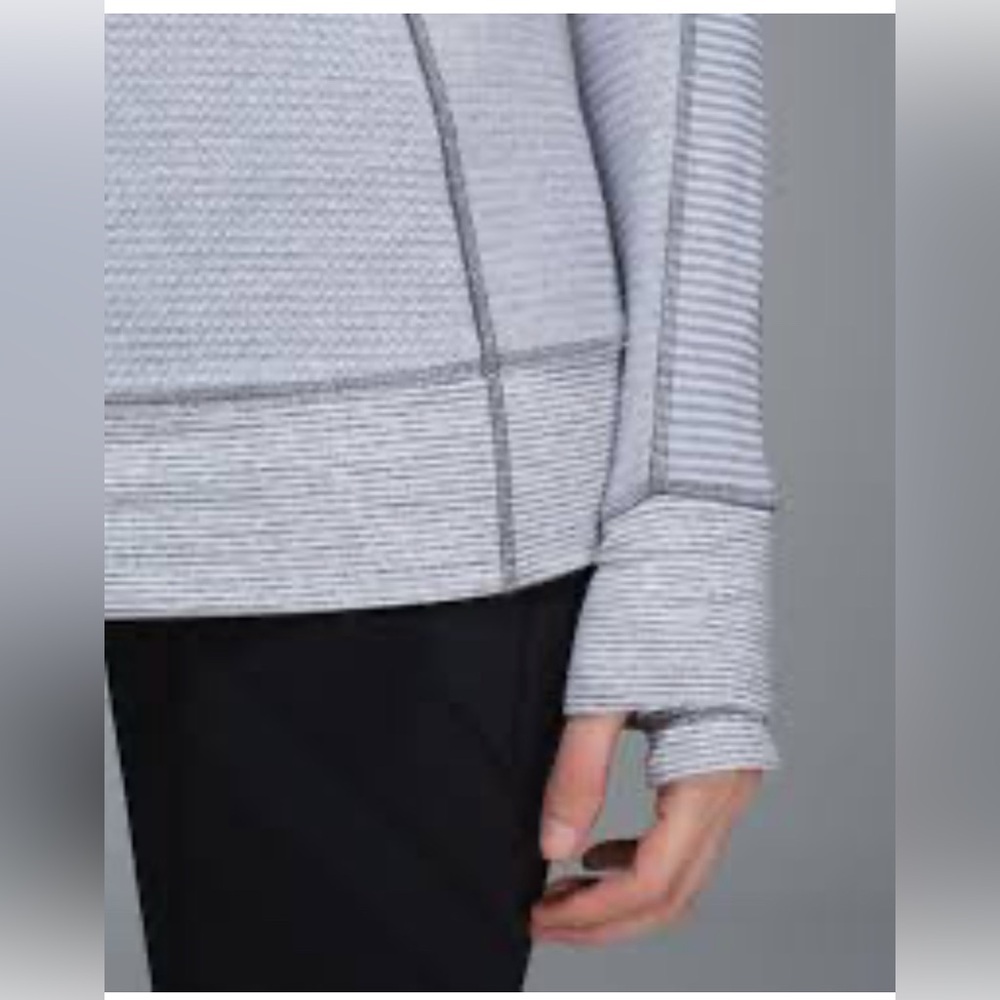Lululemon Think Fast gray pullover size 10 - Picture 2 of 8